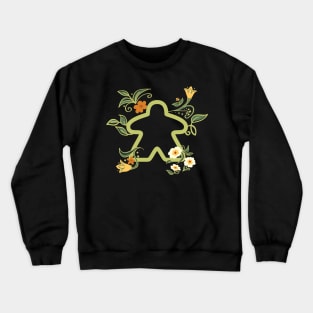 Meeple Plant and Succulents - Board Games Addict Crewneck Sweatshirt